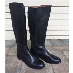 Kenneth Cole Half Calf Leather Riding Boots